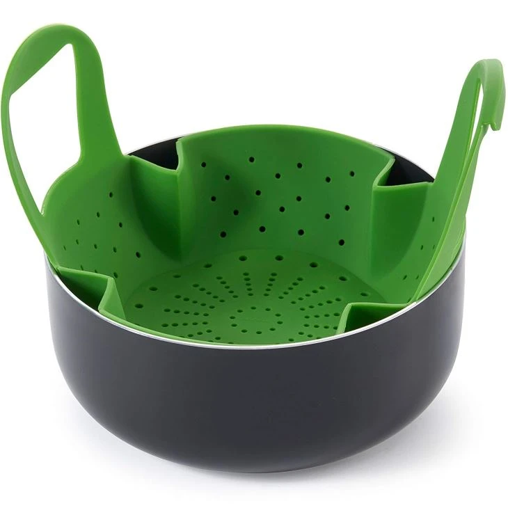 Silicone Vegetable Steamer Basket Insert For Pots