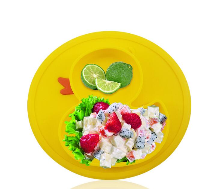 Animal Bowl Food Grade Silicone Duck Placemat