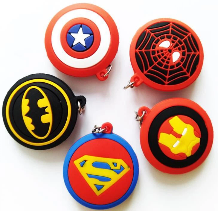 Avengers Pvc Soft Keychain, 2d rubber Keyrings