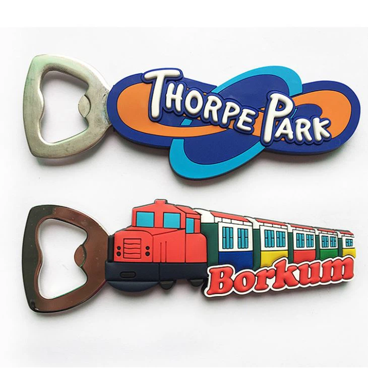 Magnetic Hard PVC Bottle Opener