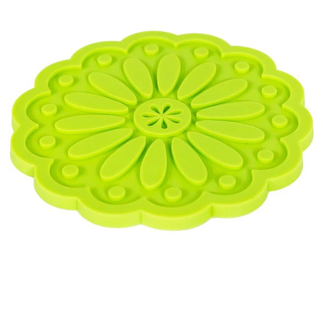 Embossing Heat Insulation Cup Mat Pot Silicone Coaster