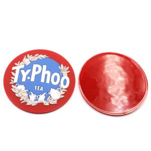 Круглый мягкий резиновый коврик для пивной чашки из ПВХ Emobss