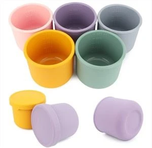 BPA Free Infants Anti-drop Силиконовая тренировочная чашка для воды Силиконовая чашка для питья