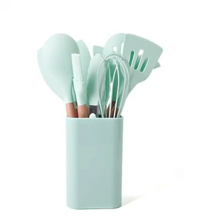 Кухня Аксессуары Силиконовая Кухня Utensil Инструменты Установить Виски Шпатель Ложка