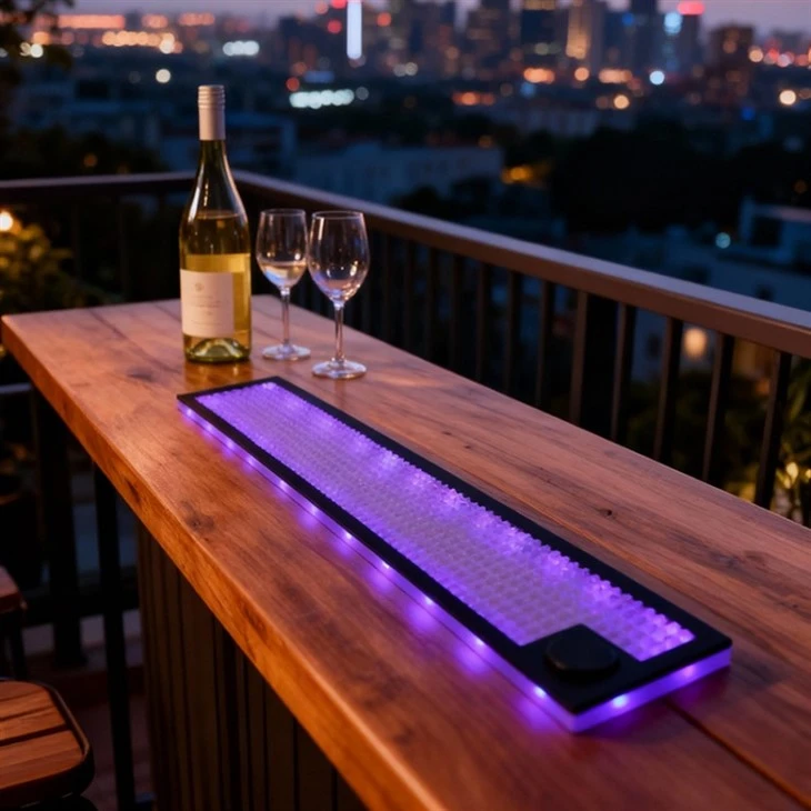 Electronic LOGO Led Bar Mats For Barware best