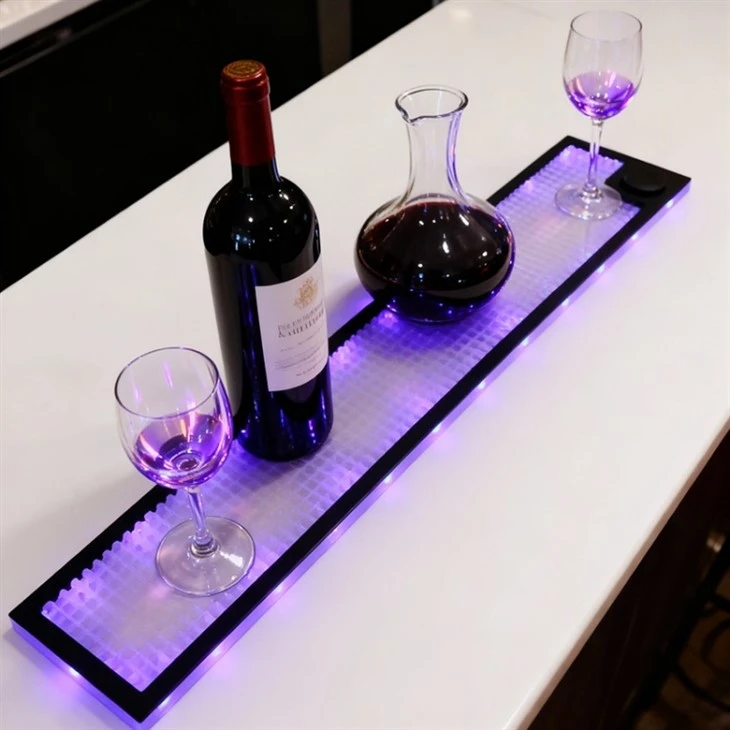 Electronic LOGO Led Bar Mats For Barware suppliers